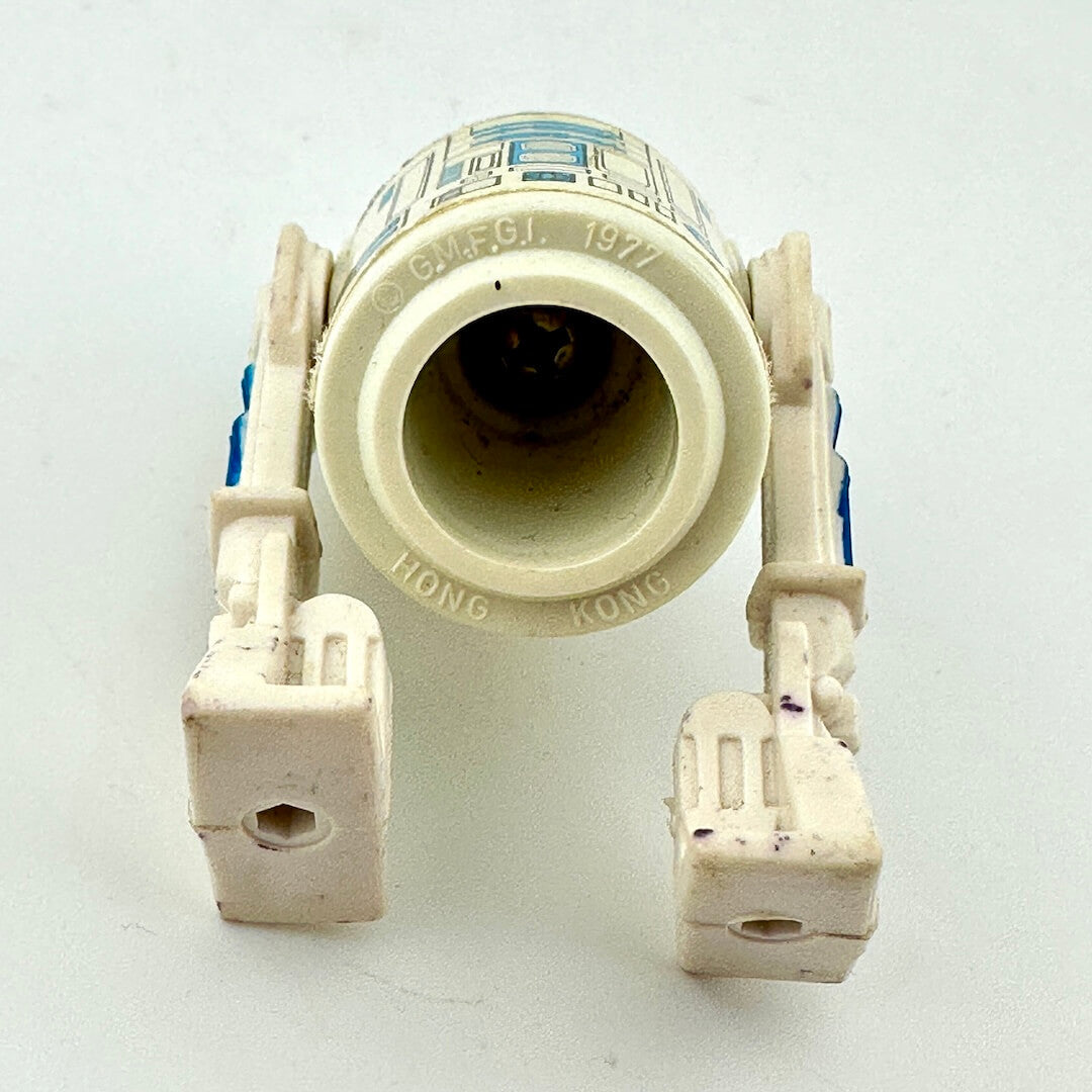 Close-up of underside of toy to show copyright and COO information.