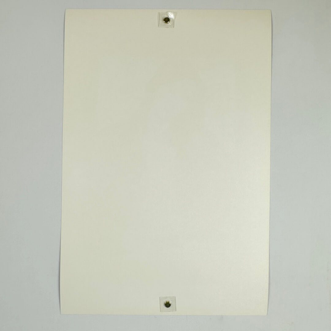 Backside of poster showing no damage and pristine condition.