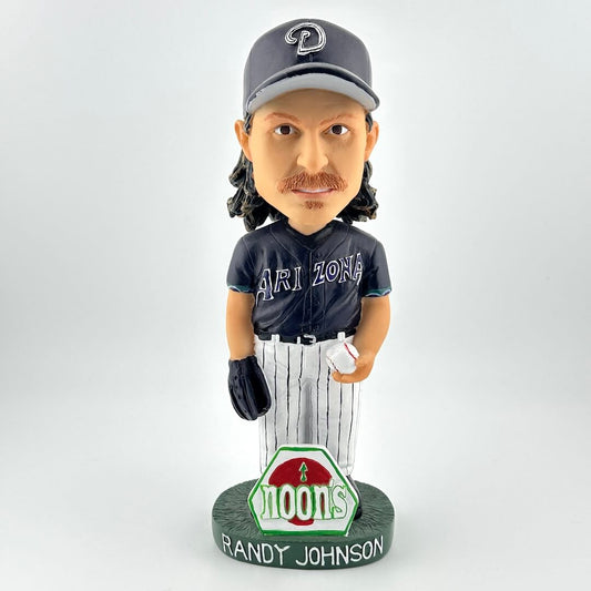 Bobblehead figure of a baseball player in a dark jersey with 'Arizona' text, wearing a cap and holding a glove, on a white background.