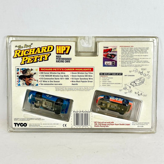 Richard Petty high-performance racing car toy package with model cars inside on a white background