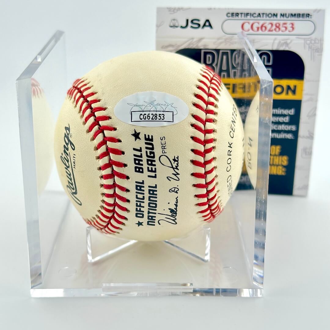 Johnny Sain & Warren Spahn Signed Baseball - JSA