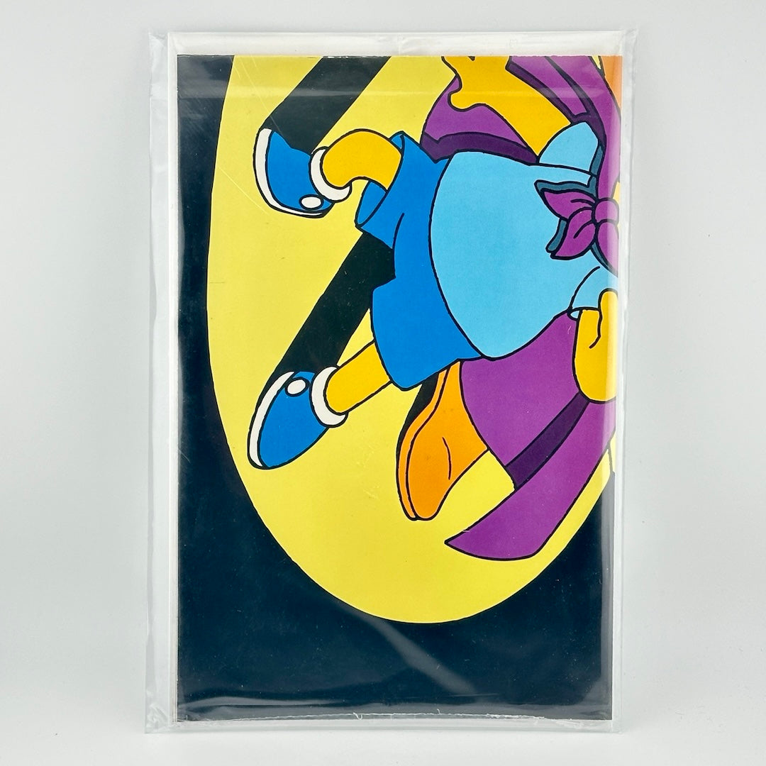 Plastic sleeved poster of Bartman, Bart Simpson's hero ego, that originally came with Issue #1.