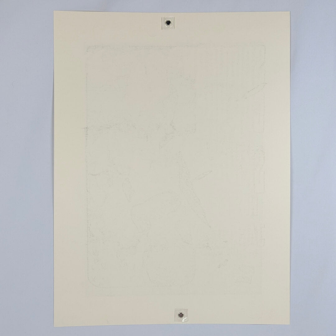 Backside of poster showing no obvious damage.