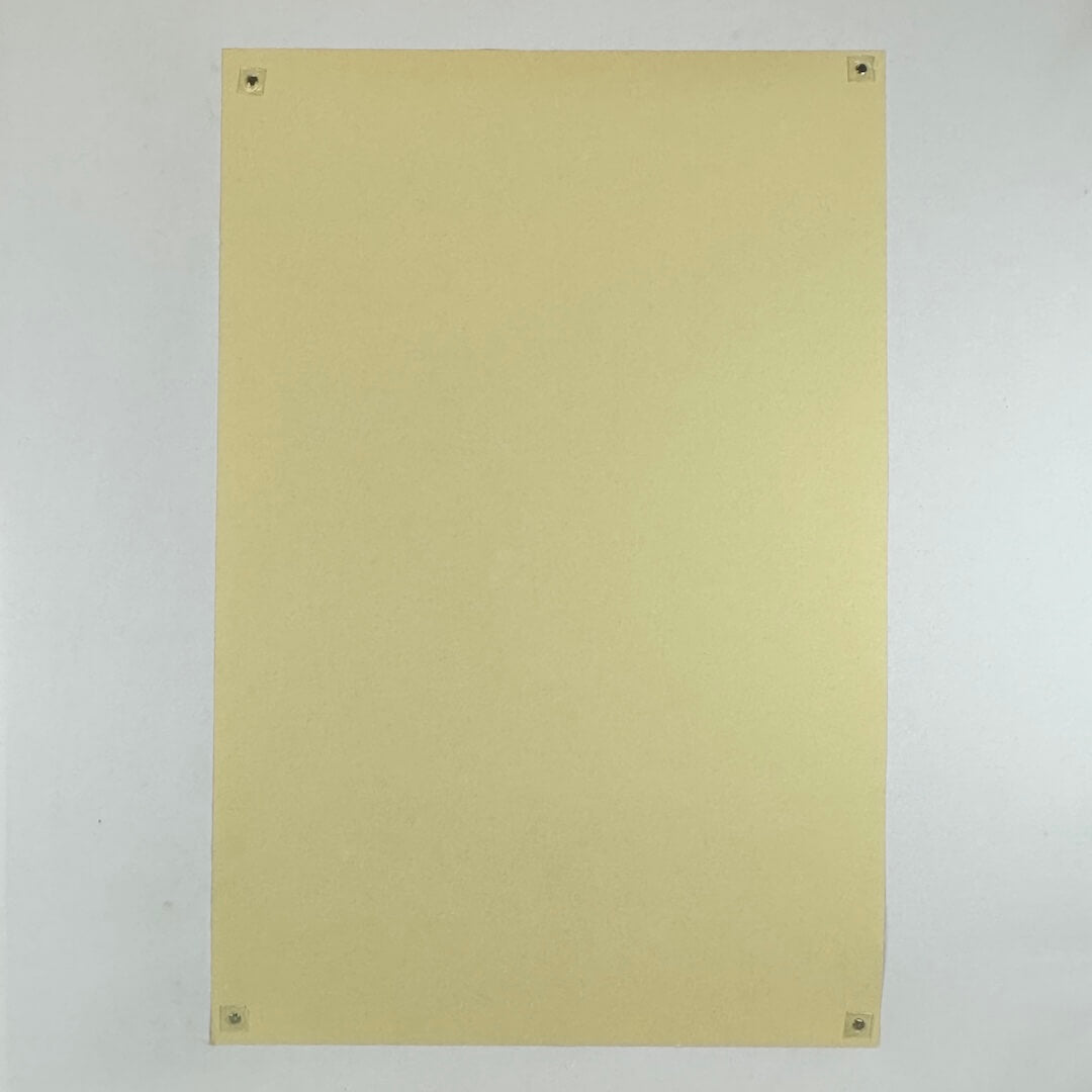 Backside of poster showing near mint condition.