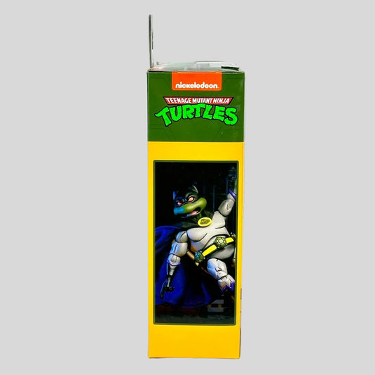 Box packaging of a Teenage Mutant Ninja Turtles toy figure on a white background