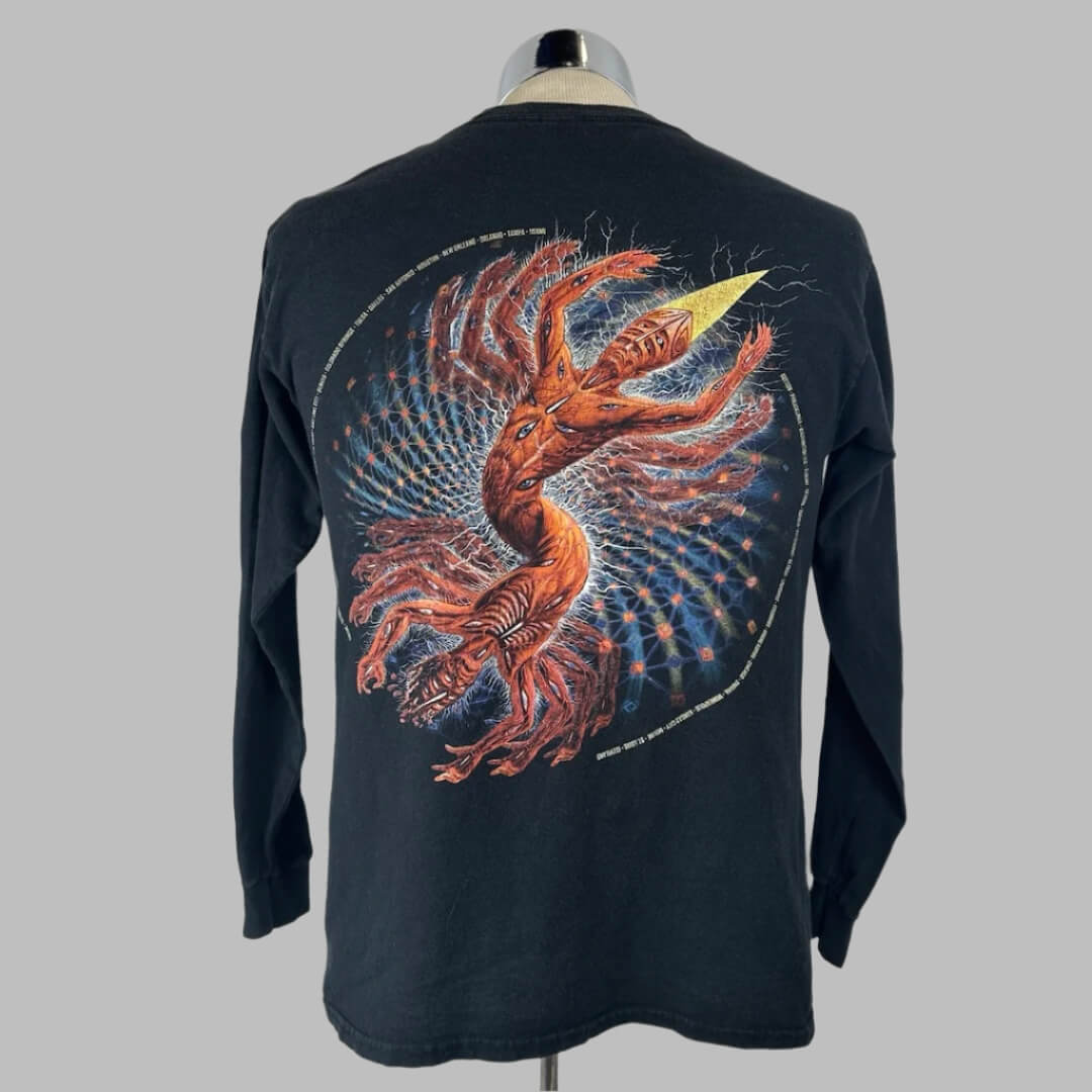 Backside of shirt to show trippy graphic that covers entire back.