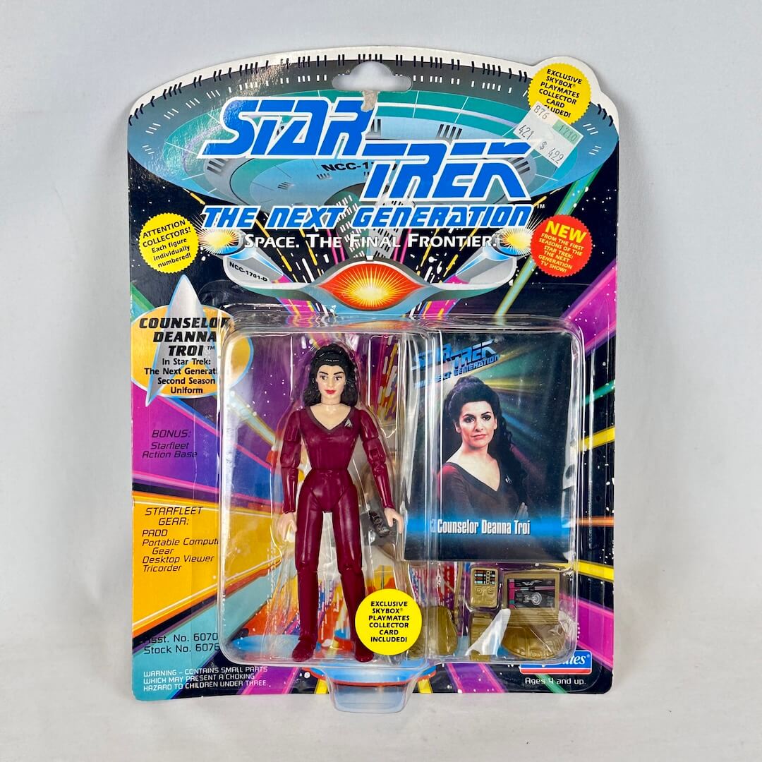Star Trek action figure packaging with character image and colorful design