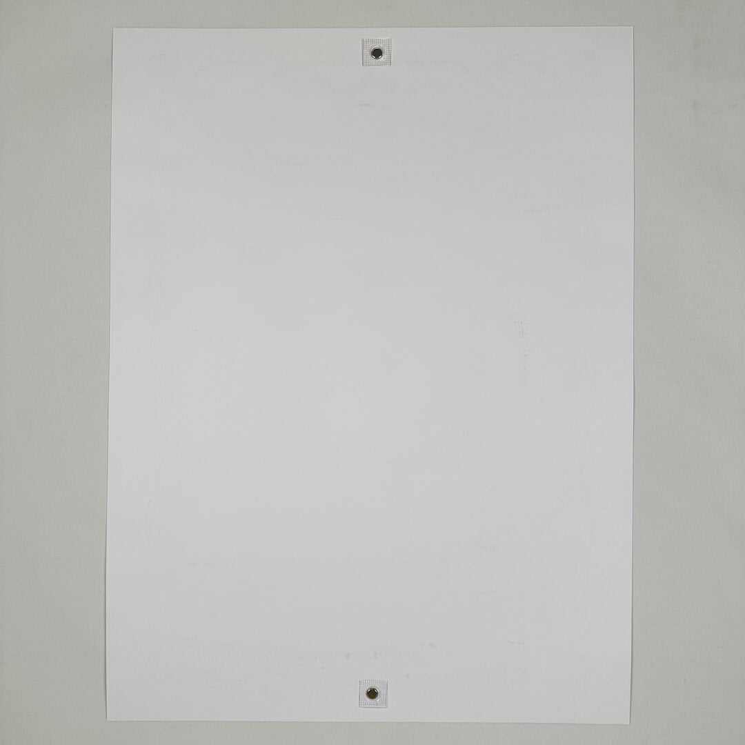 Backside of poster showing no damage to face, corner or edges.