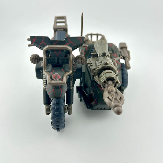 Toy motorcycle model on a white background