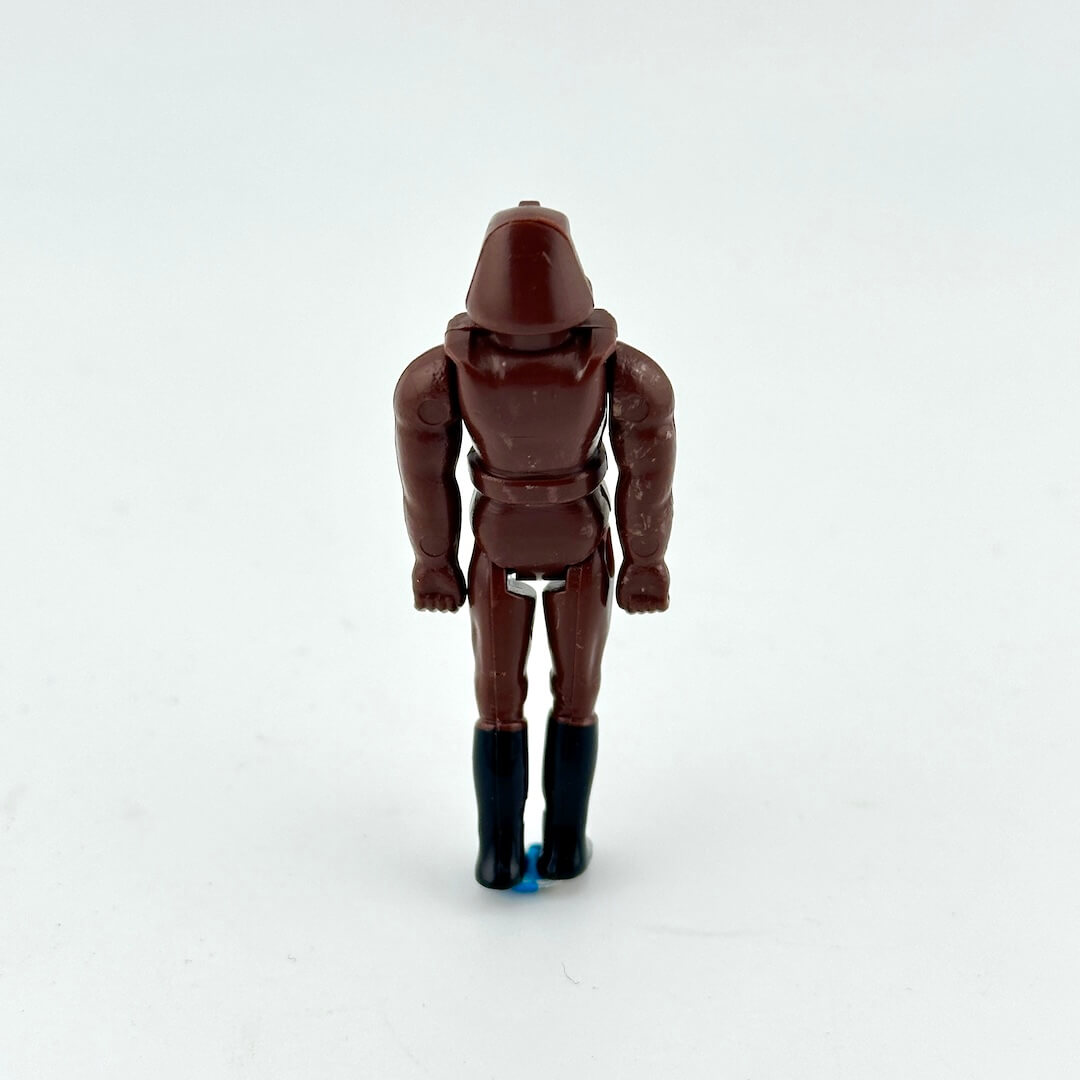 Brown action figure on a white background