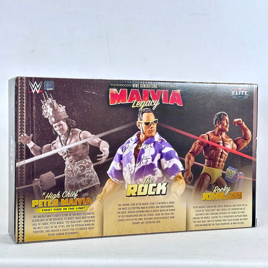 WWE Maivia Legacy action figure box set packaging on a white background