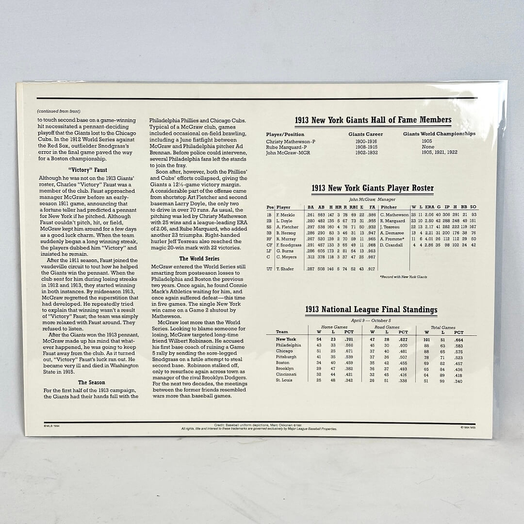 Vintage-style document with text and tables on a white background
