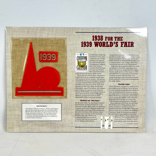 1938 For The 1939 World's Fair - Vintage MLB Patch