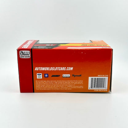 Red box with 'Autoworld Slot Cars' branding on a white background