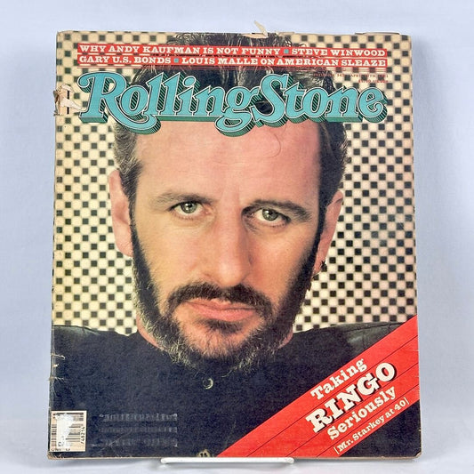 A vintage Rolling Stone magazine cover featuring a close-up portrait of Ringo Bardal, with the iconic teal logo at the top.