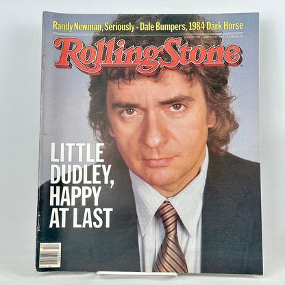 Vintage Rolling Stone magazine with portrait of Dudley Moore on cover. 