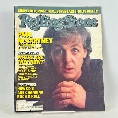 Vintage issue of Rolling Stone magazine featuring Paul McCartney pictured on cover. 
