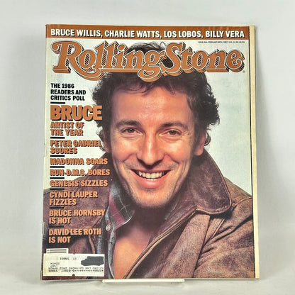 Vintage issue of Rolling Stone magazine with Bruce Springsteen pictured on the cover. 