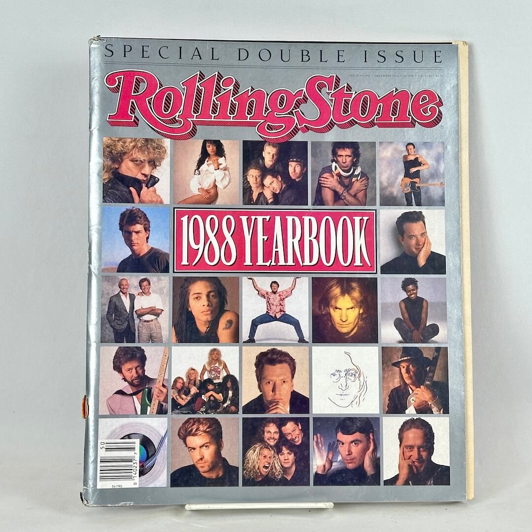 A vintage Rolling Stone 1988 Yearbook magazine, special double issue.