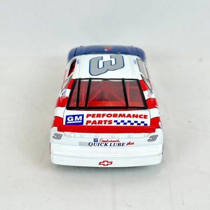 Model car with racing livery on a white background