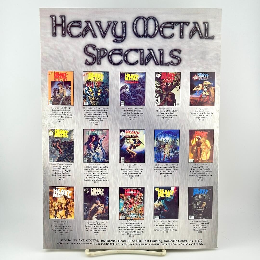 Back cover of magazine with advertisement for previous issues with miniature images of covers. 