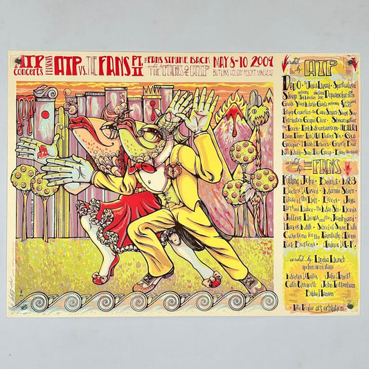 Colorful poster with a stylized dancer and event details on a gray background