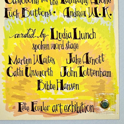Bottom right corner of poster in mint condition. 