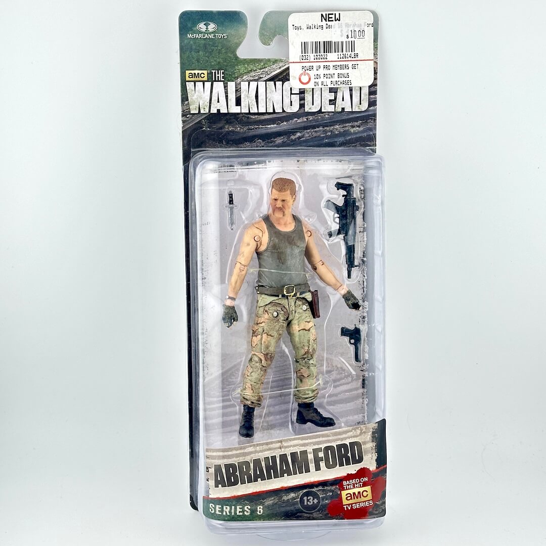 Abraham Ford action figure in its original packaging, featuring a detailed character in military camouflage.
