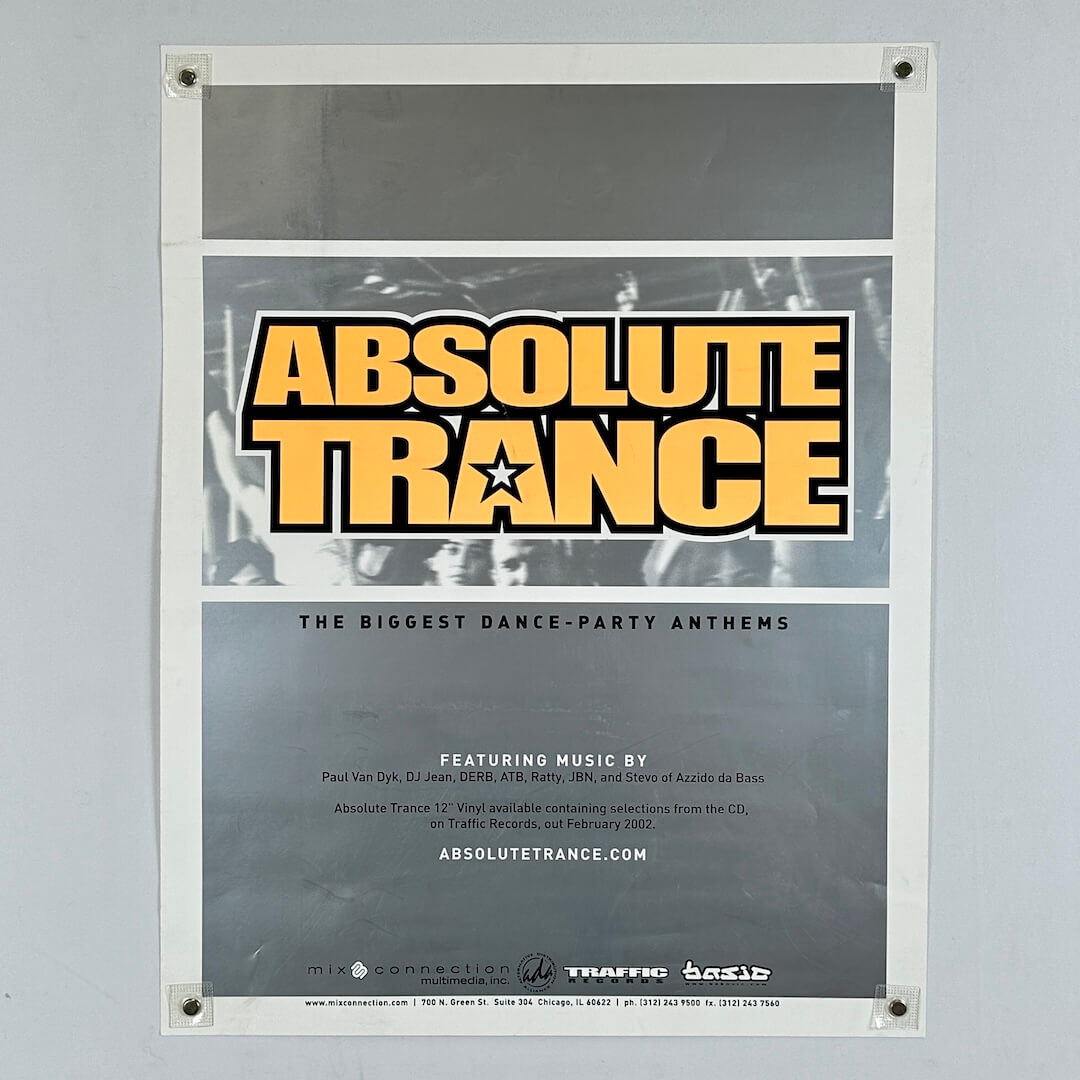 Absolute Trance - 2002 - Record Store Promo Poster