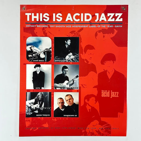 This Is Acid Jazz - 1997 - Record Store Promo Poster