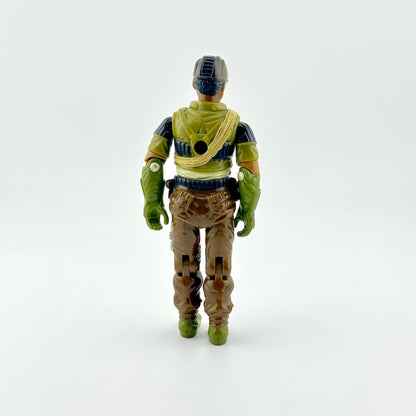 Backside of action figure to show condition and minimal paint wear. "Made in Hong Kong" visible on bum. 