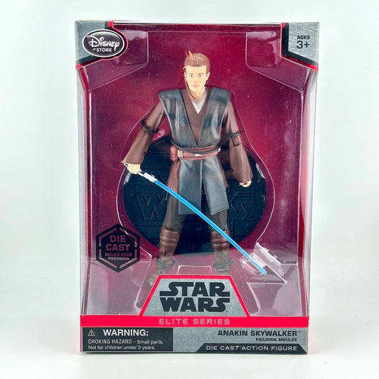 Disney Star Wars Elite Series Anakin Skywalker die-cast action figure in its original window box packaging.