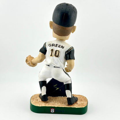 Baseball bobblehead figure with 'Green' and number '10' on a white background