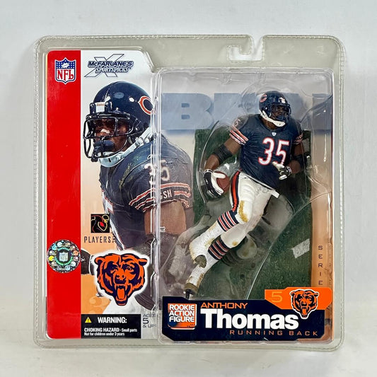 Action figure of a football player in packaging with NFL branding
