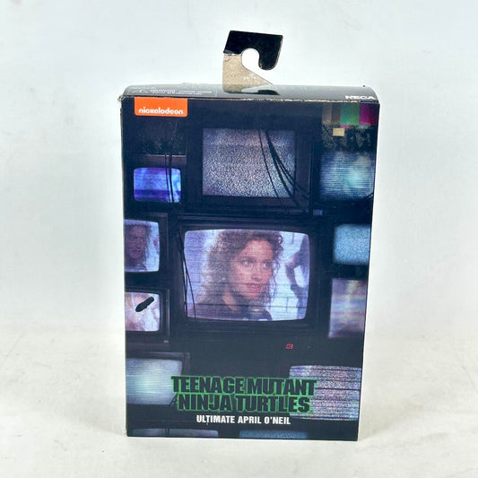 Teenage Mutant Ninja Turtles Ultimate April O'Neil action figure box by Nickelodeon and NECA. 