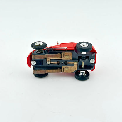 Toy car model on a white background