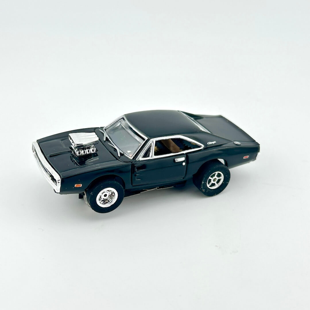 Model of a classic muscle car on a white background
