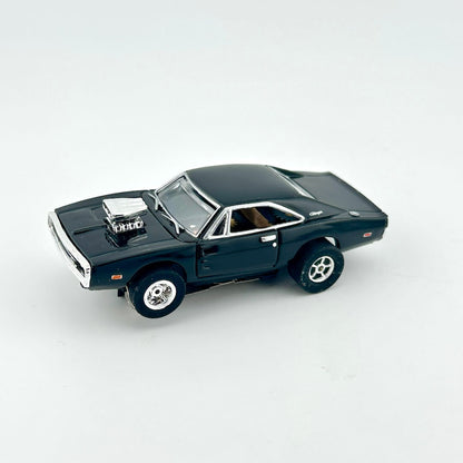 Model of a classic muscle car on a white background