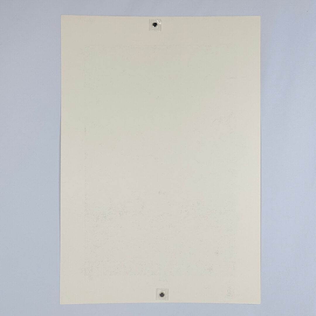 Backside of poster to show condition.