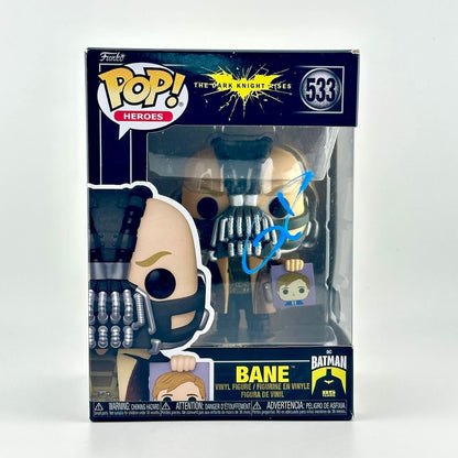 Funko Pop! Bane figure packaging with Batman logo on a white background