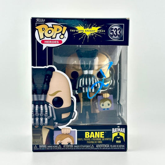 Funko Pop! Bane figure packaging with Batman logo on a white background