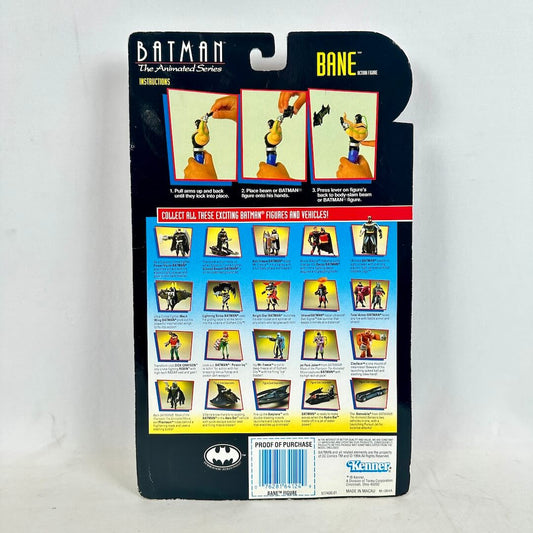 Batman action figure packaging with character illustrations and Batman logo.