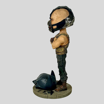 Statue of a character wearing a helmet and tactical gear on a white background