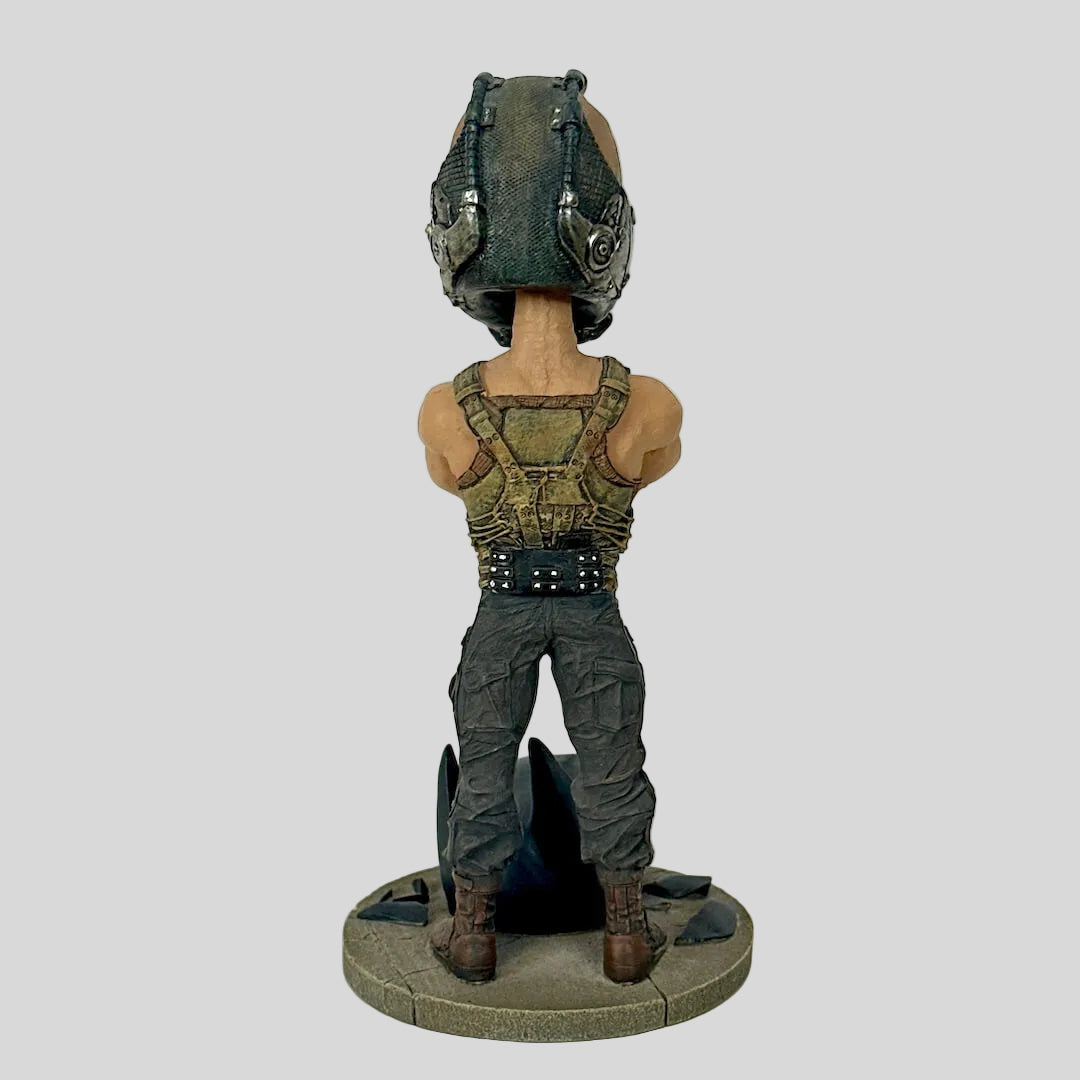 Statue of a character in tactical gear on a white background