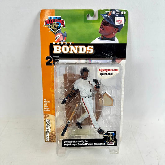 Baseball player action figure in packaging with branding and text