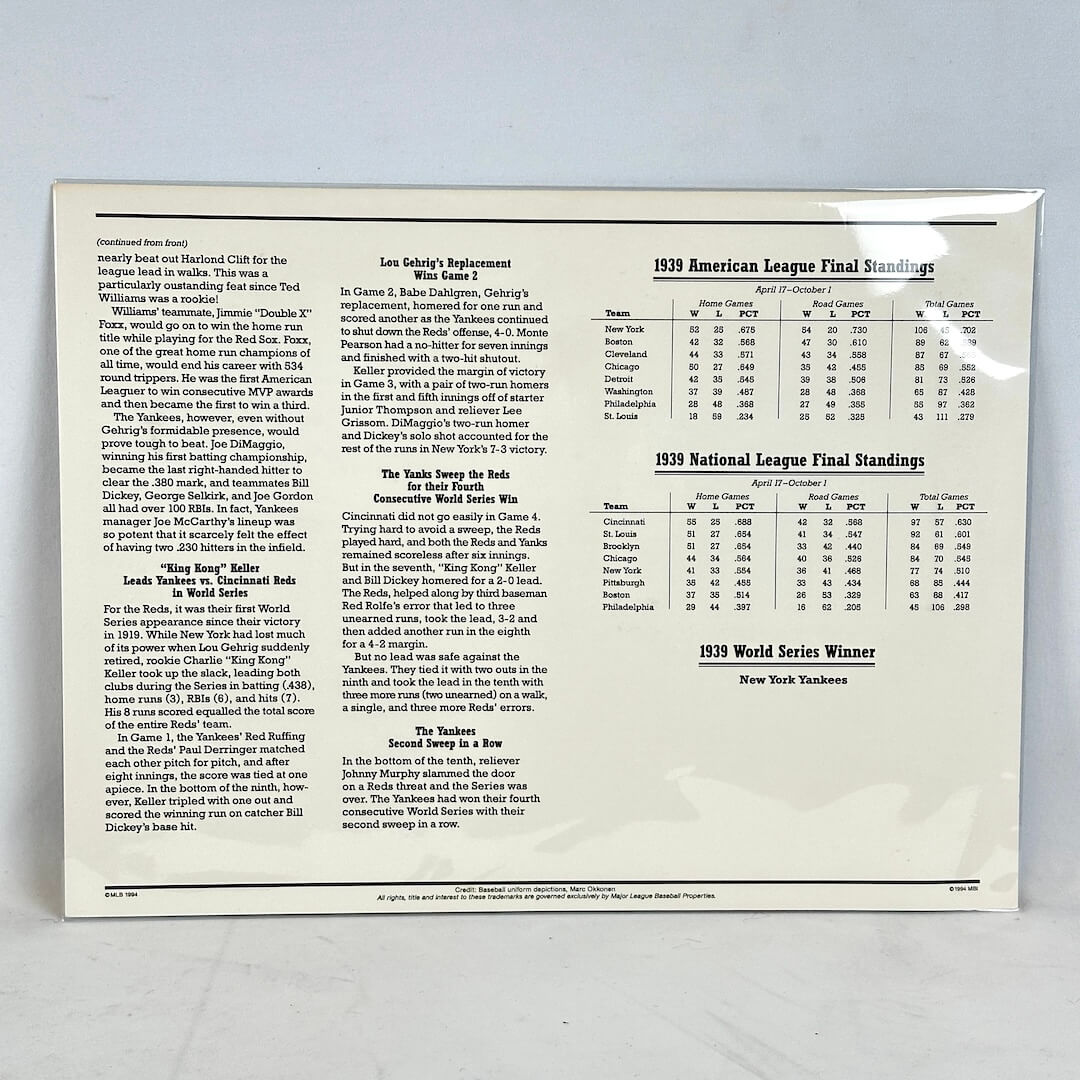 Document with historical facts text on white background. 