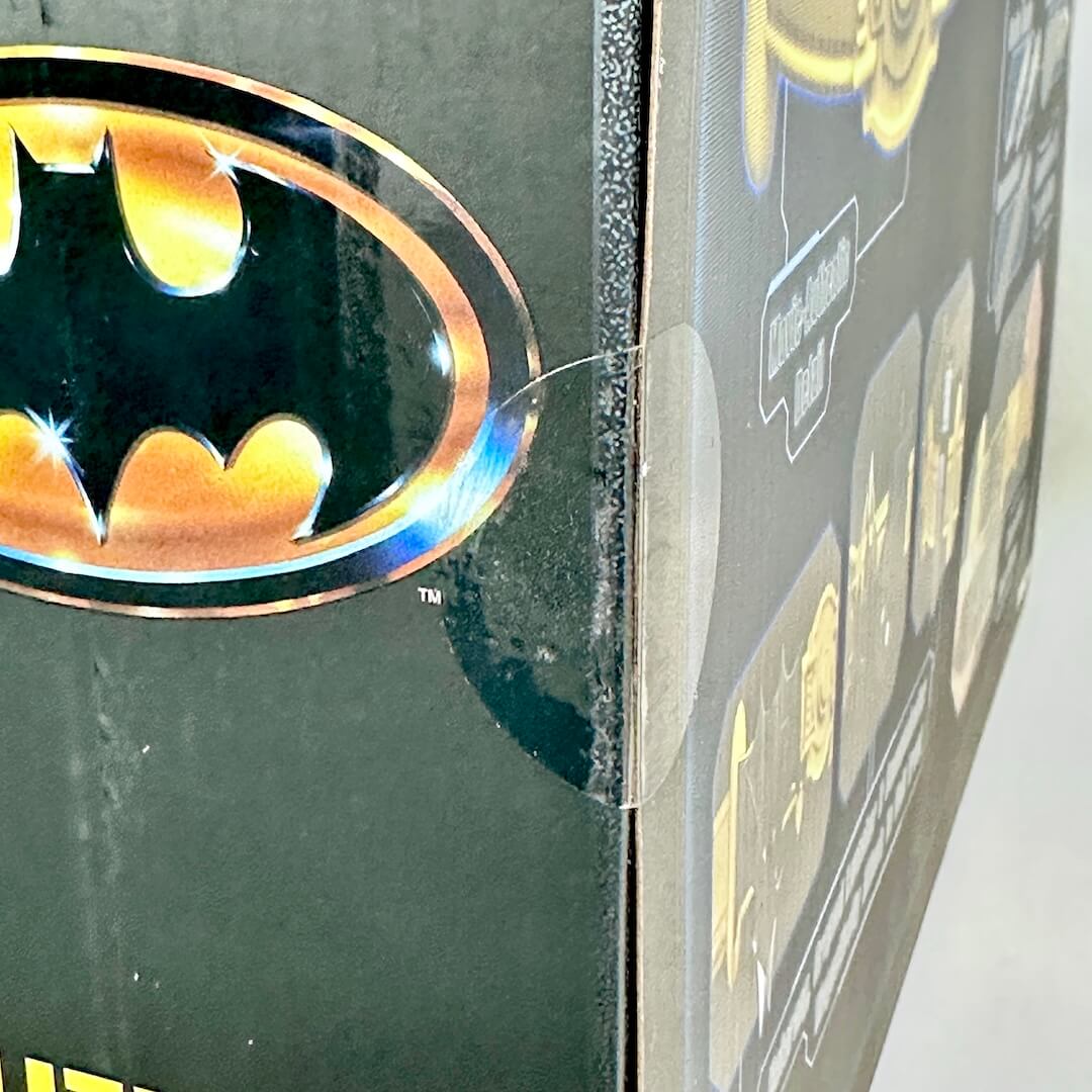 Close-up of factory seal sticker still intact. 