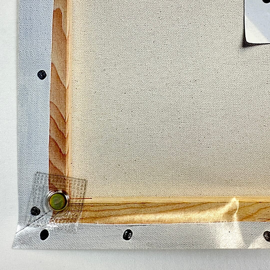 Bottom left corner with some creasing. 