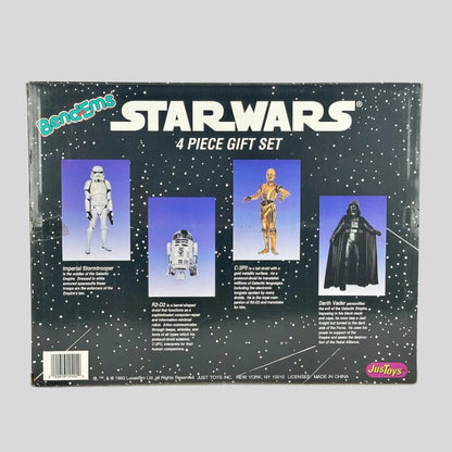 Star Wars 4-piece gift set packaging with character images on a black background