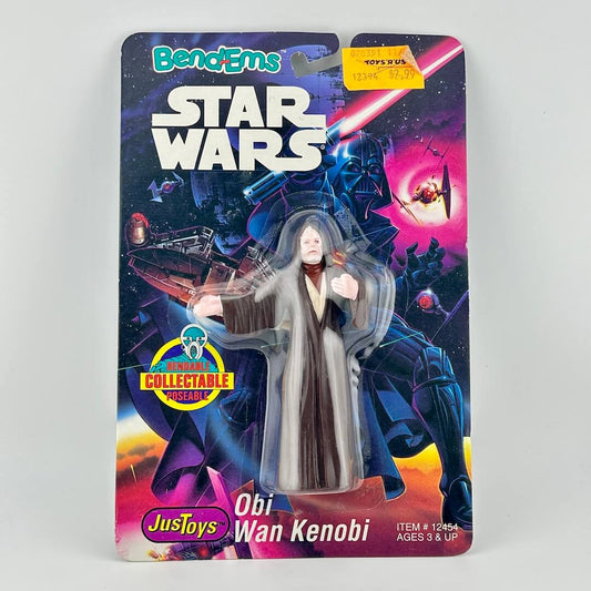 Star Wars Obi Wan Kenobi action figure in packaging with BendEms branding